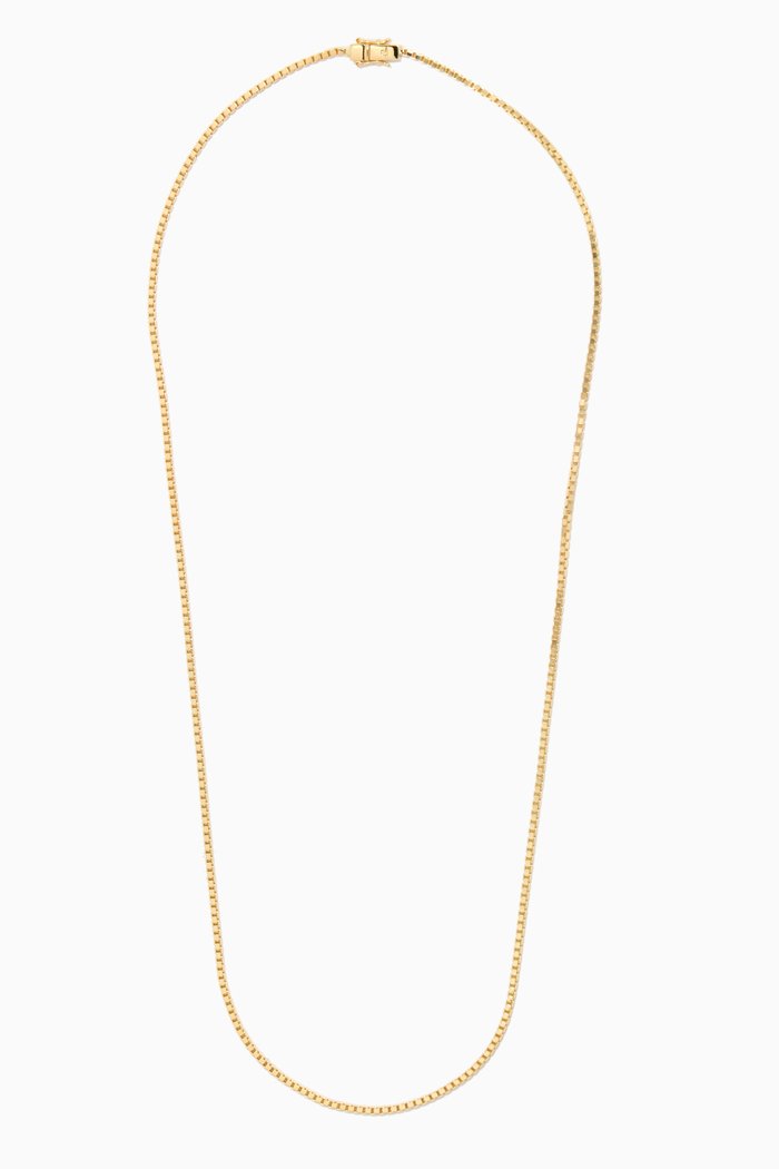 

Square Chain in 9kt Gold Plated Silver