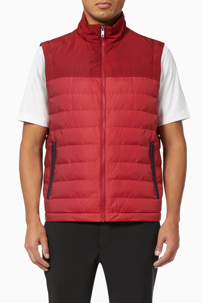 

#UseTheExisting™ Padded Vest in Eco Nylon, Red