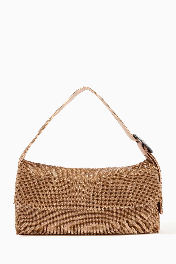 

Vitty La Grande Shoulder Bag in Crystal Mesh Rhinestones, Metallic