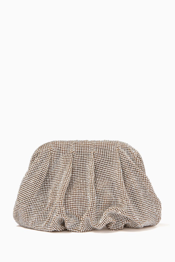 

Venus La Petite Clutch in Crystal Mesh Rhinestones, White