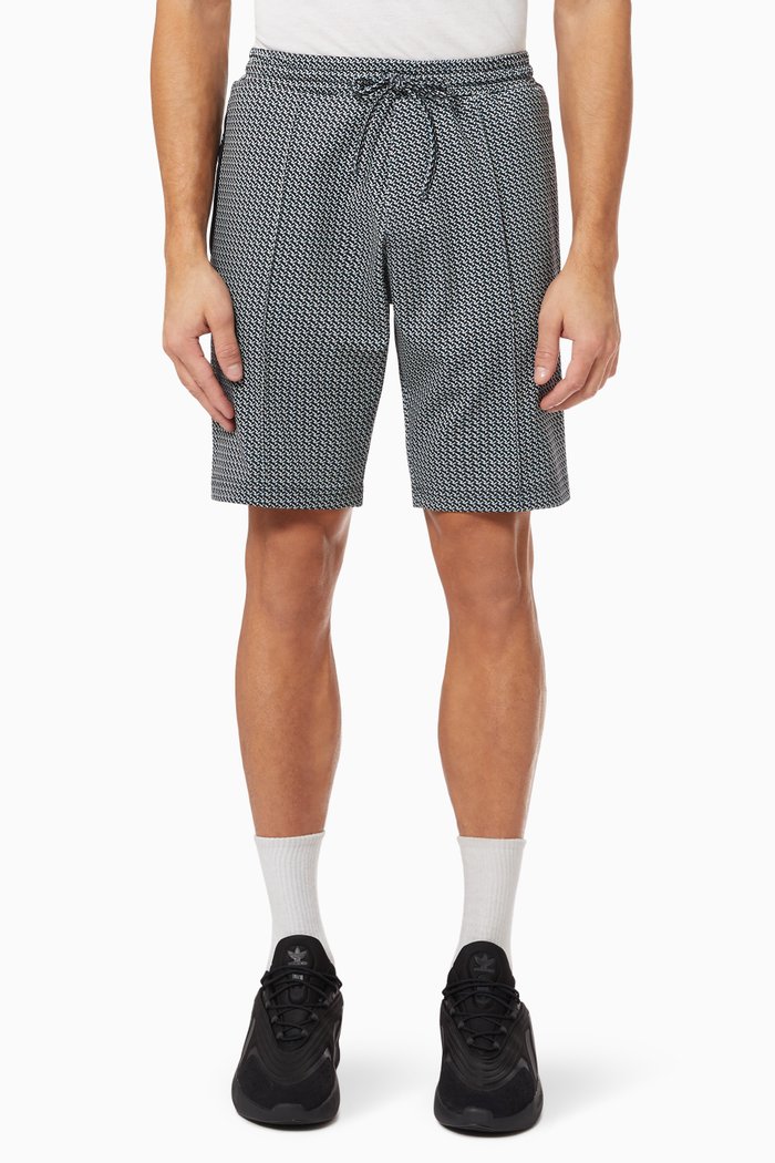 

Carman Slim Fit Shorts in Double Knit Jersey, Blue