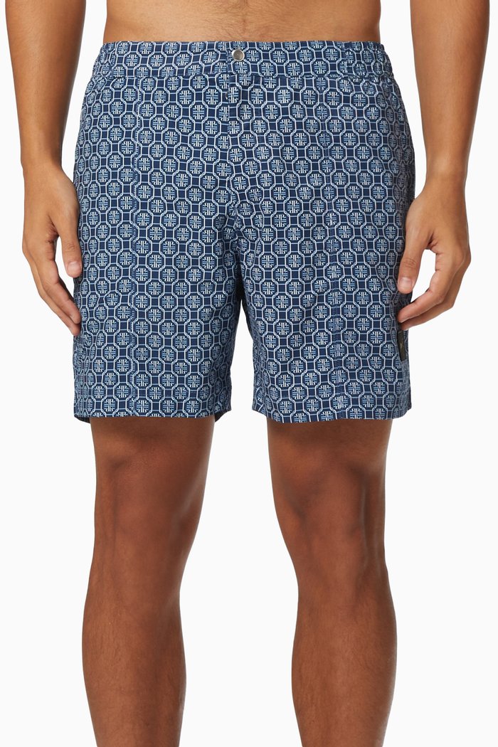

Trinity Slim Fit Swim Shorts in Technical Jersey, Blue
