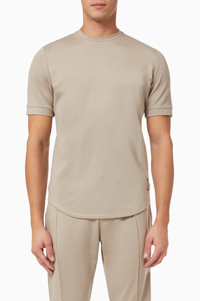 

Belmont Slim Fit T-Shirt in Double Knit Jersey, Neutral