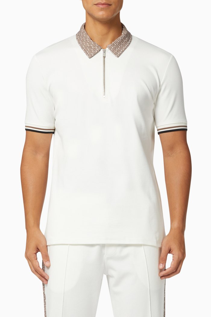 

Sport Slim Fit Polo in Double Knit Jersey, Neutral