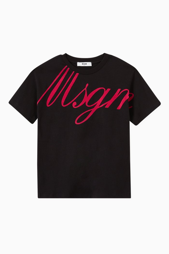 

Contrast Big Logo T-shirt in Cotton, Black