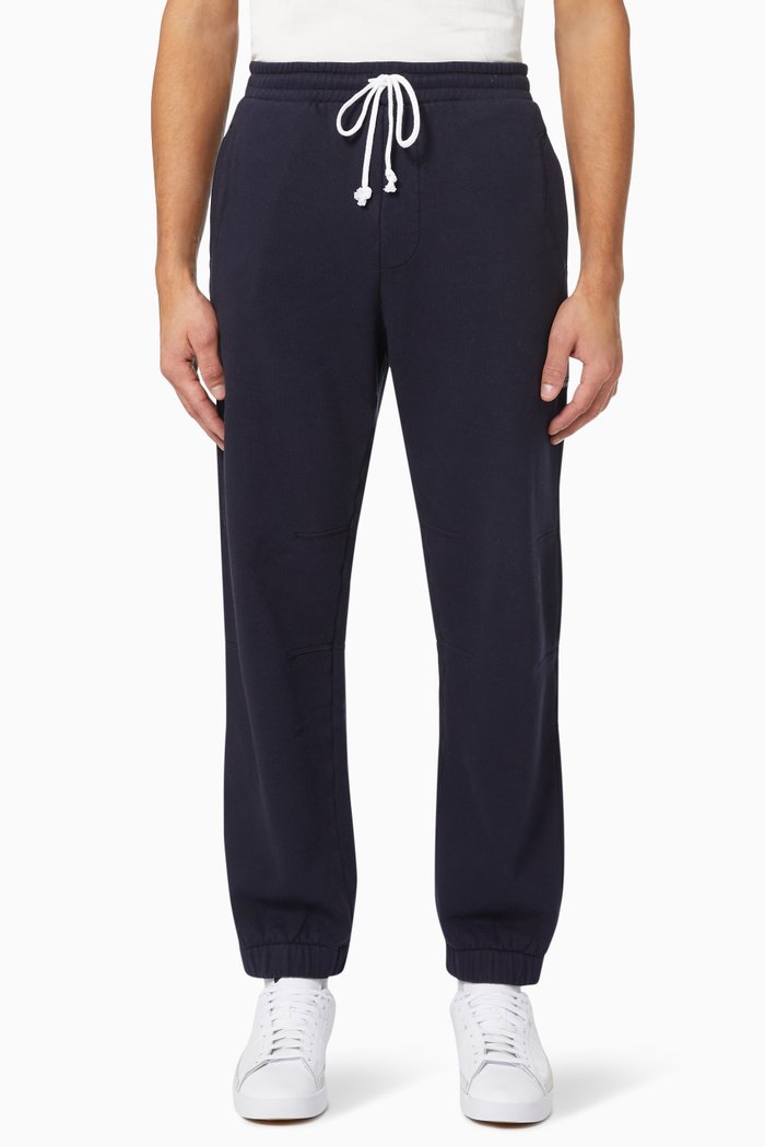 

Straight Leg Sweatpants in Cotton, Blue