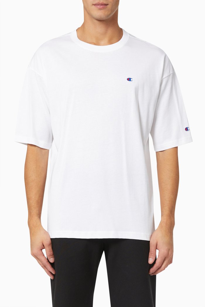 

Seam Detail T-shirt in Cotton, Grey