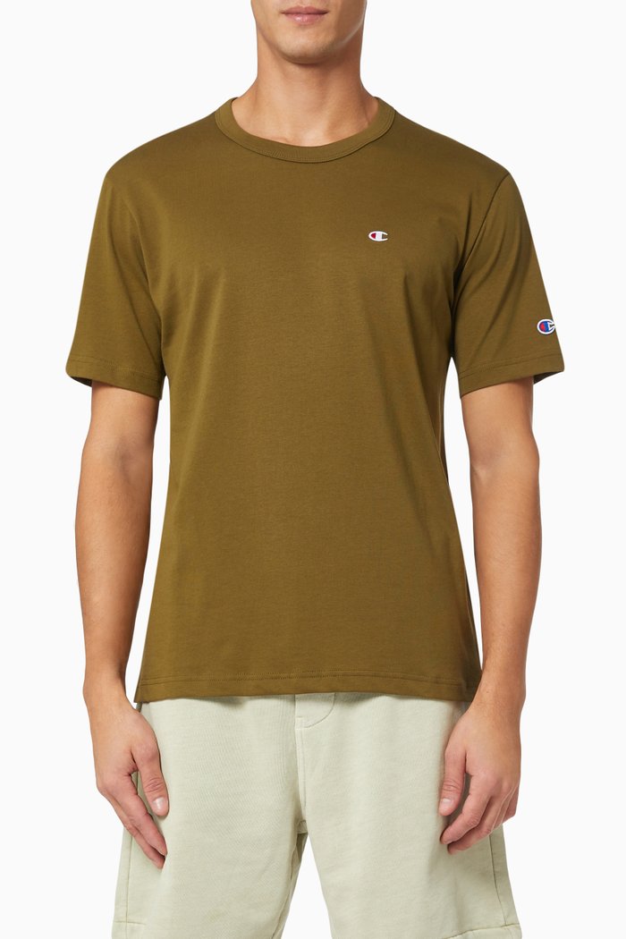 

Small Logo Crewneck T-Shirt in Cotton, Neutral