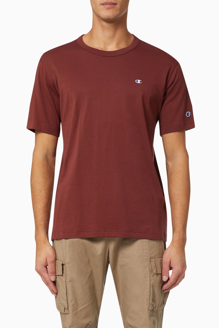 

Small Logo Crewneck T-Shirt in Cotton, Red