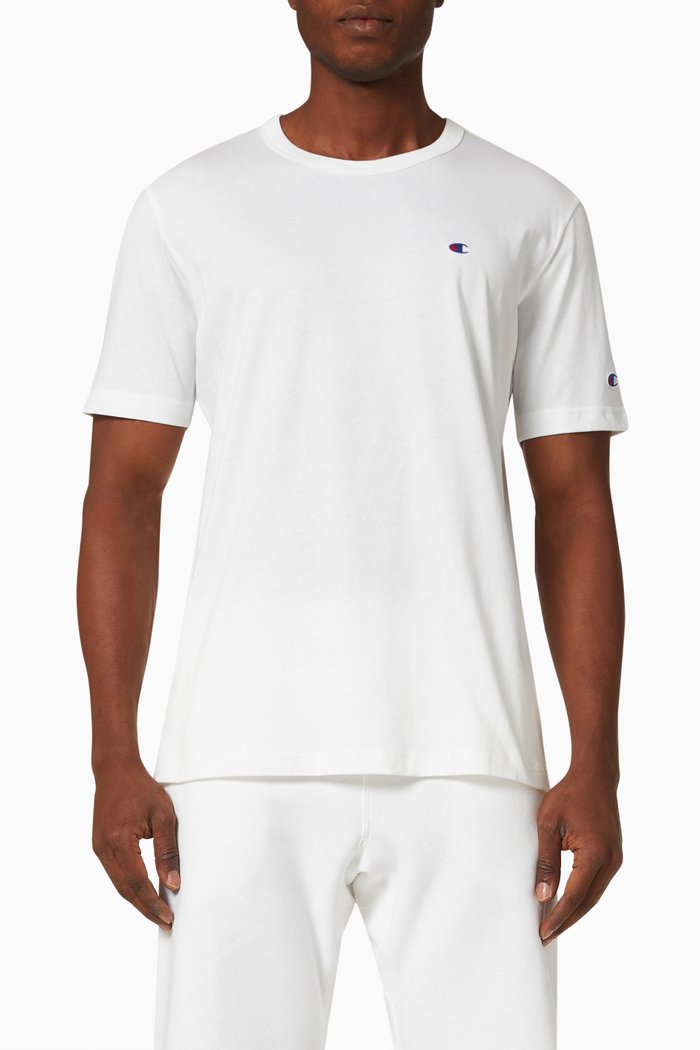 

Small Logo Crewneck T-Shirt in Cotton, White