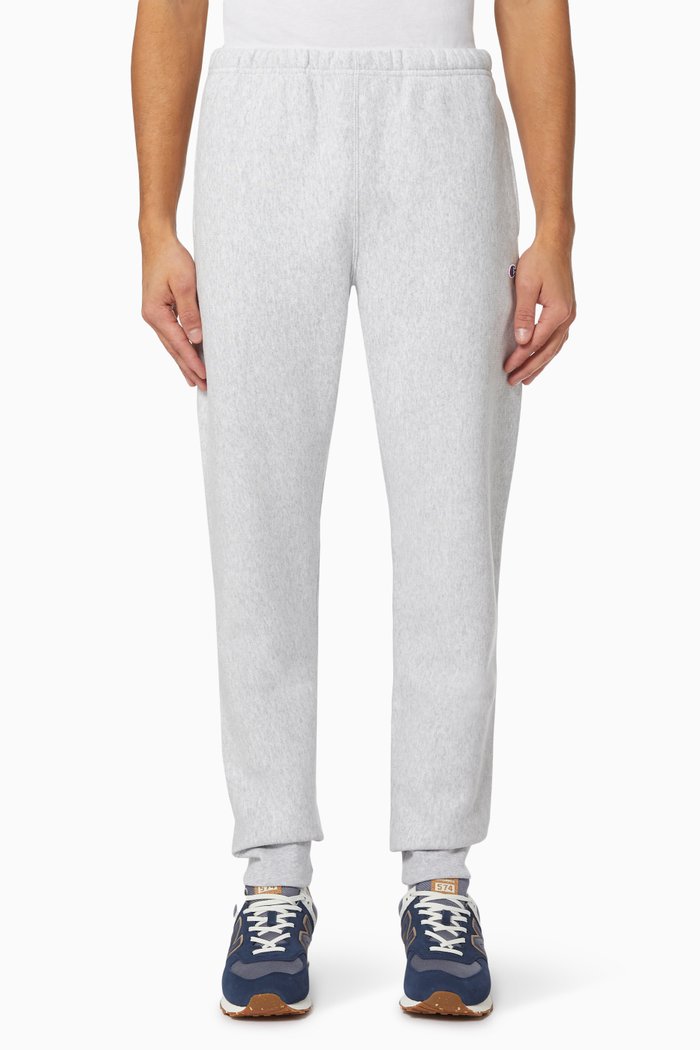 

Rib Cuff Pants in Cotton, Grey