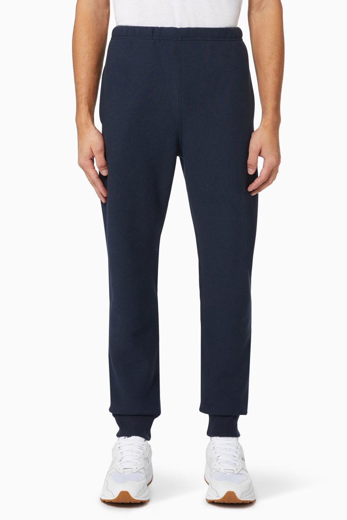 

Rib Cuff Pants in Cotton, Blue