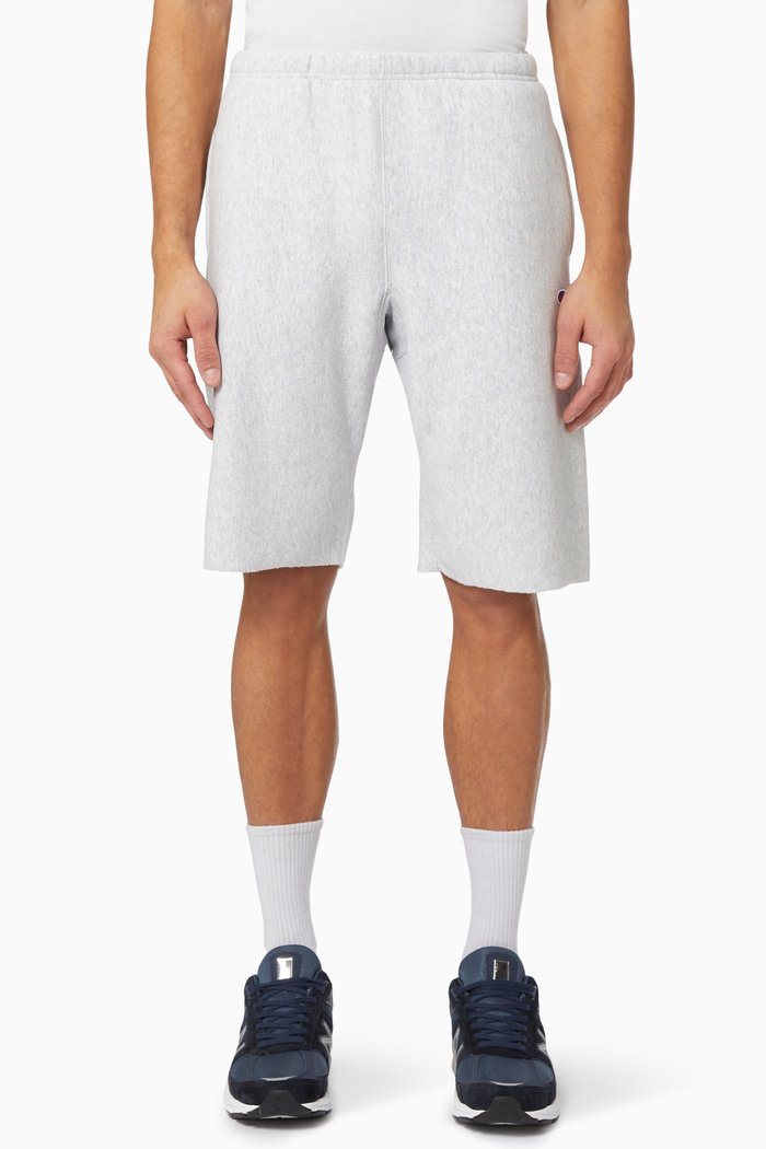 

Bermuda Shorts in Reverse Weave, Grey