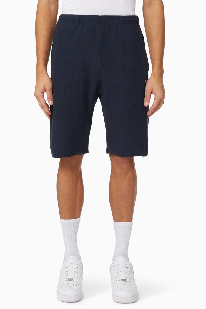 

Bermuda Shorts in Reverse Weave, Blue