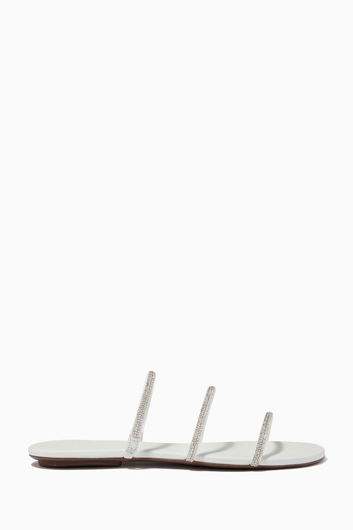 Alanes Crystal Slides, White