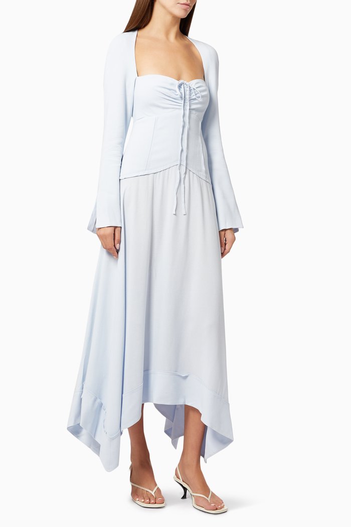 

Haven Midi Dress in Viscose, Blue