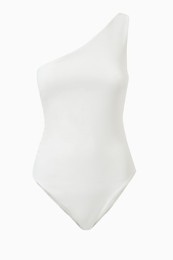 

Henry One-shoulder Swimsuit in Lycra, Neutral