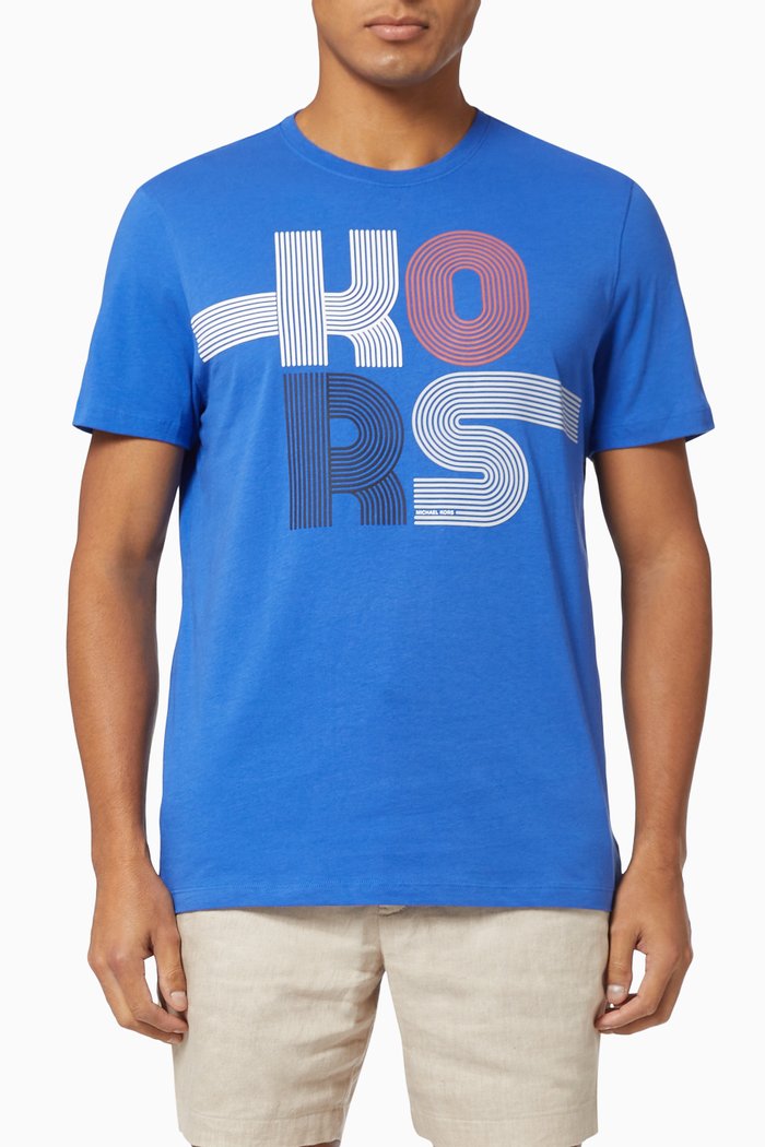 

Logo T-shirt in Cotton, Blue