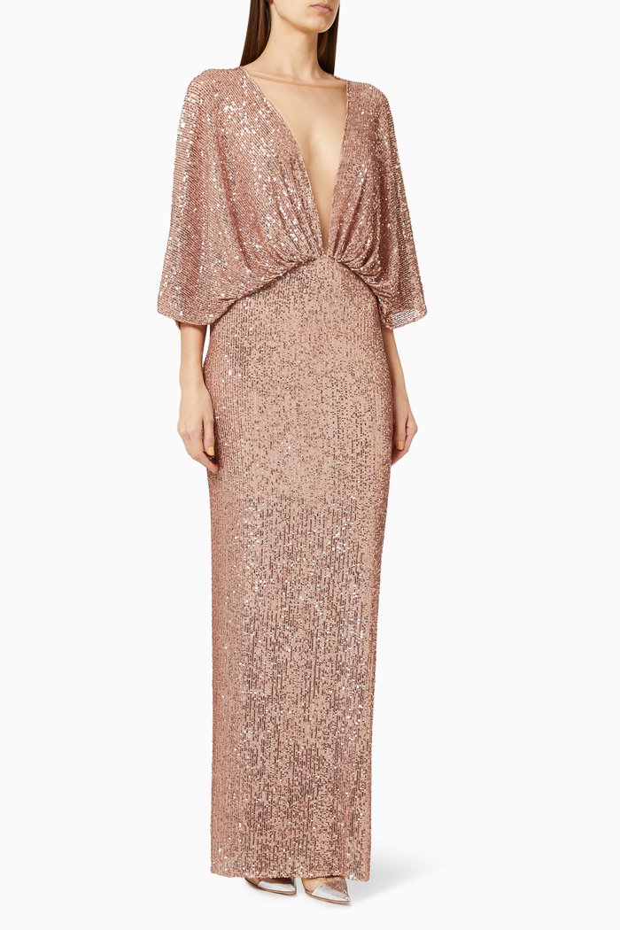 

Red Carpet Dress in Sequin Tulle, Pink