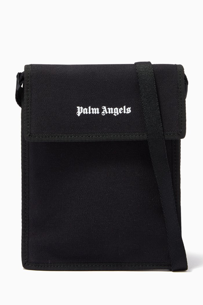

Logo Phone Bag in Canvas, Black