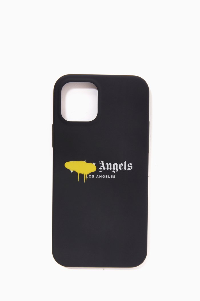 

Los Angeles Sprayed Logo iPhone 12 & 12 Pro Case in TPU, Black