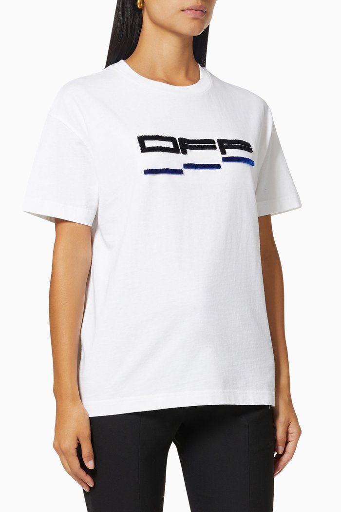 

Steps OFF T-shirt in Cotton Jersey, White