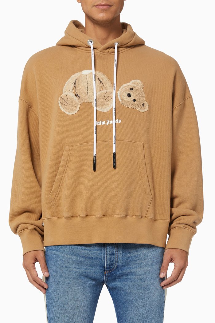 

Bear Hoodie in Cotton Terry, Neutral