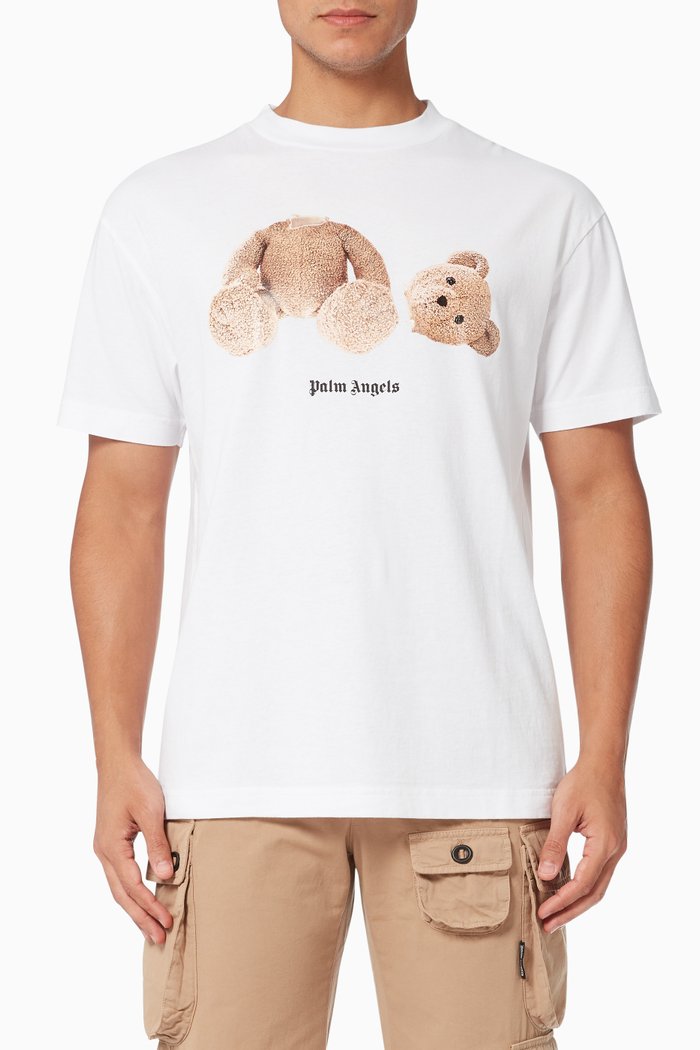 

Bear T-shirt in Cotton, White