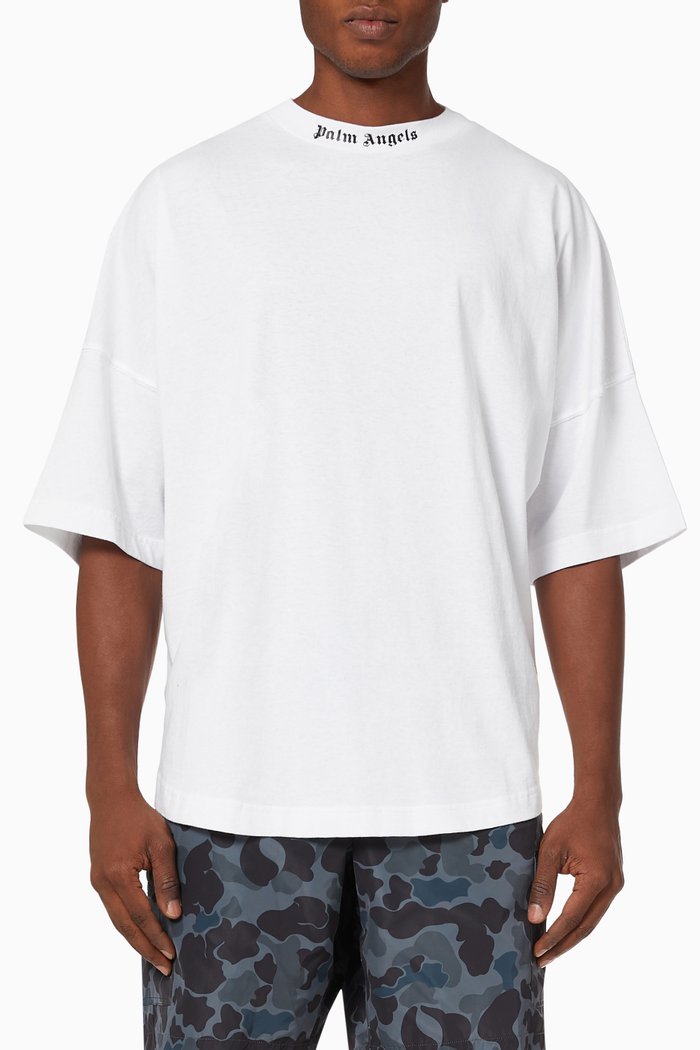 

Classic Logo Oversized T-shirt in Cotton Jersey, White