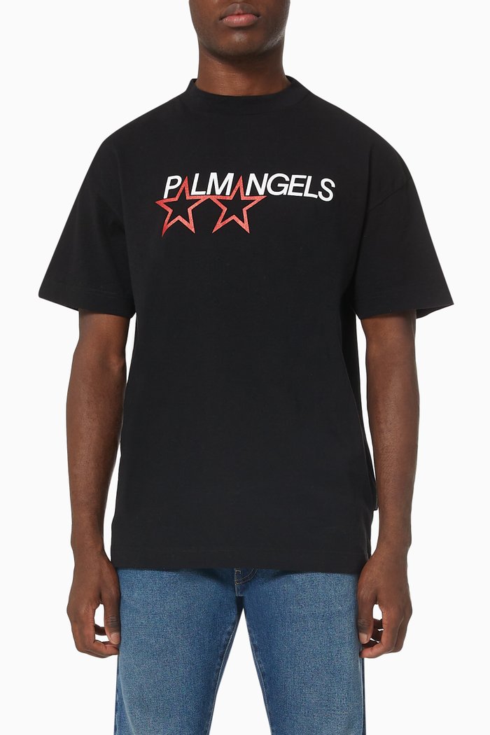 

Stars T-shirt in Cotton Jersey, Black