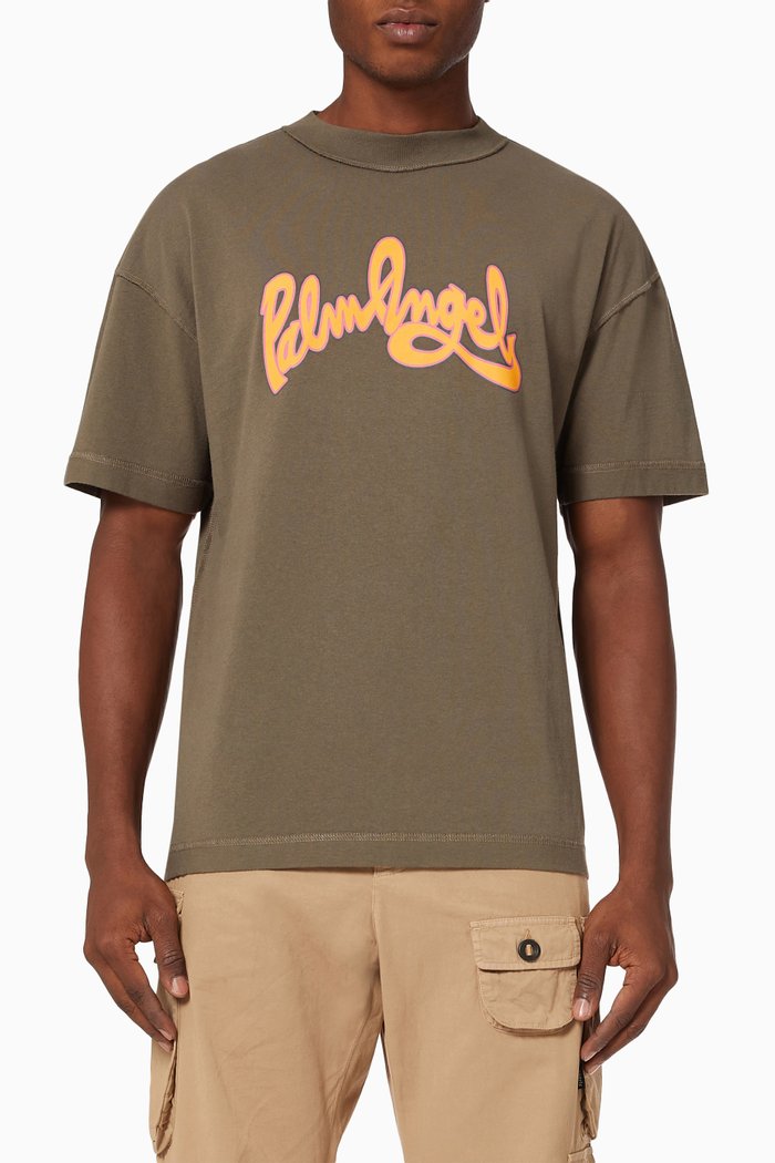 

Seasonal Logo T-shirt in Cotton Jersey, Brown