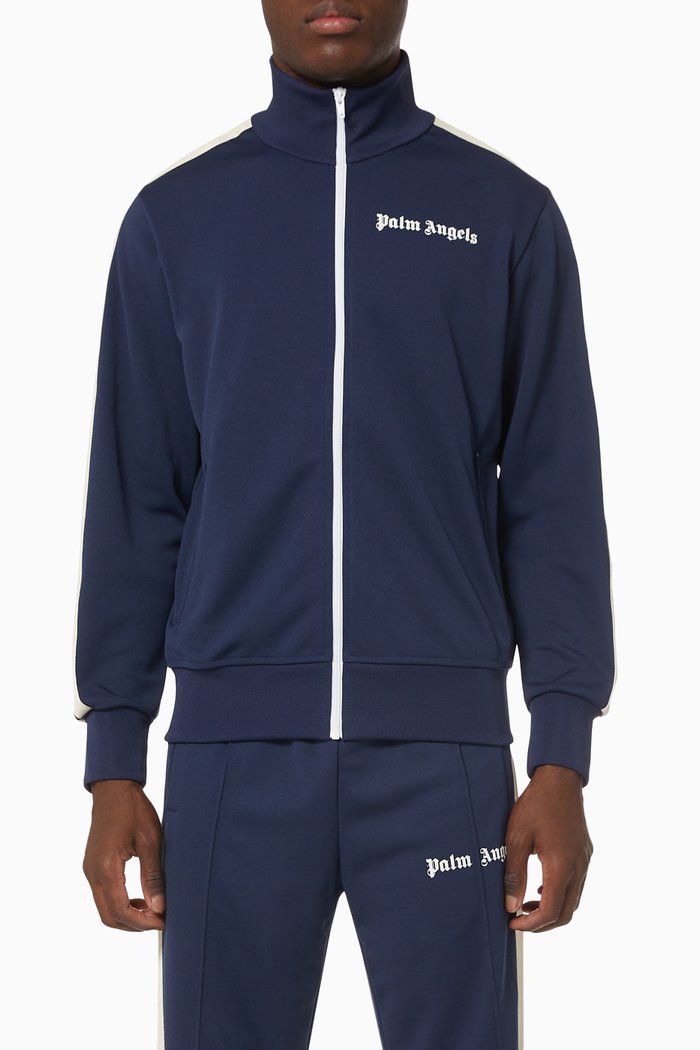 

Classic Track Jacket in Technical Fabric, Blue