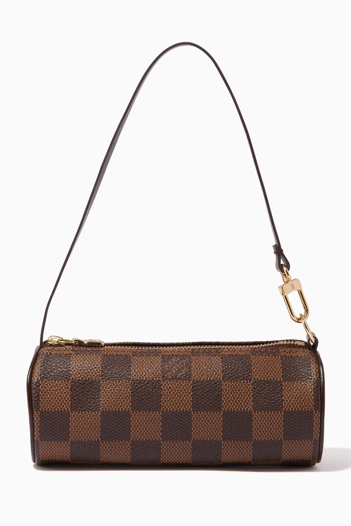 

Mini Papillon Bag in Damier Ebene Canvas, Brown