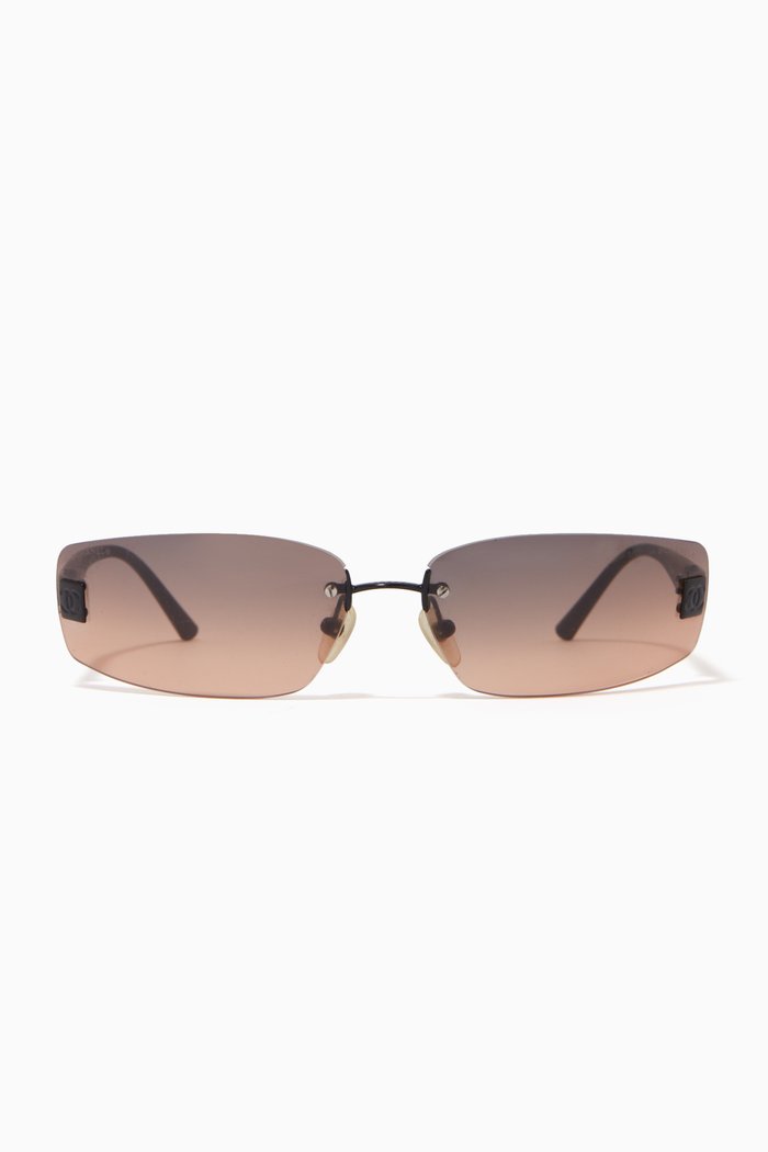 

CC Rimless Square Gradient Sunglasses, Multicolour