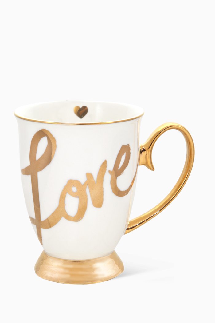 Love Bridal Mug in Bone China, White