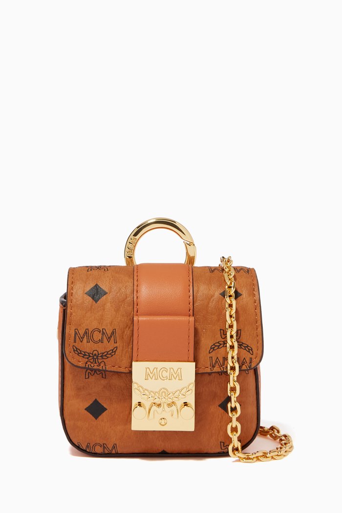 Tracy AirPods Case in Visetos, Brown