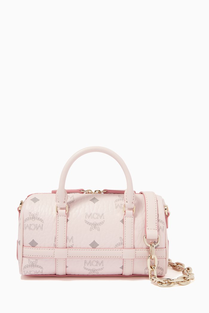 

Mini Boston Bag in Visetos Original, Pink