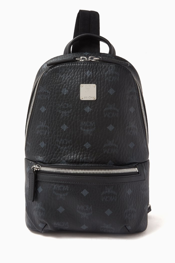 Small Klassik Sling Bag in Visetos, Black