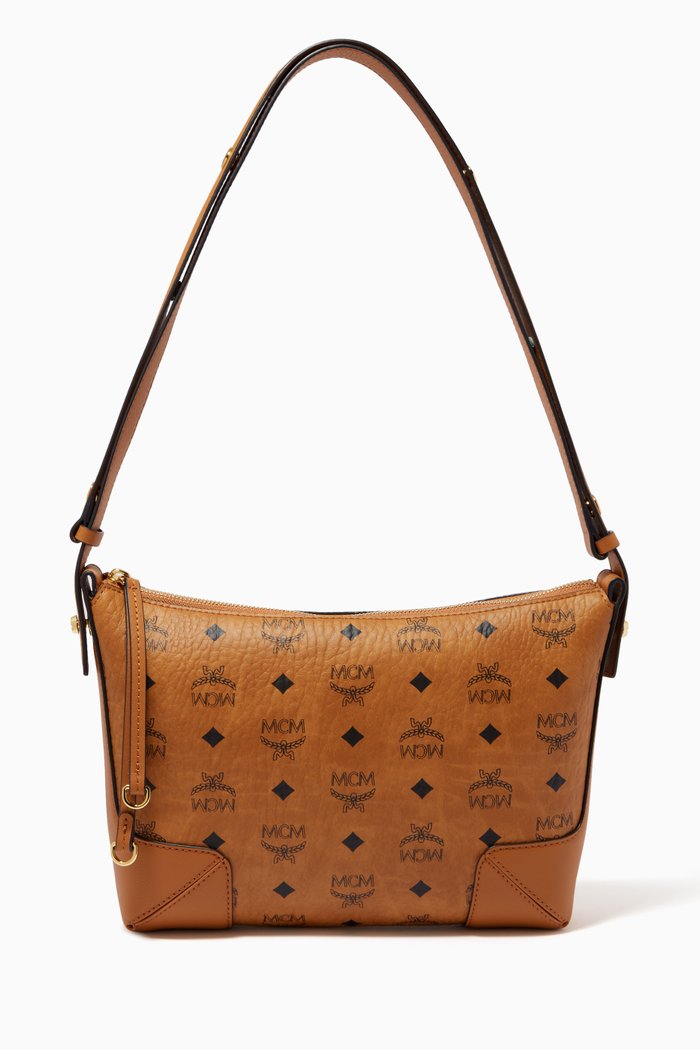 

Medium Klara Shoulder Bag in Visetos, Brown