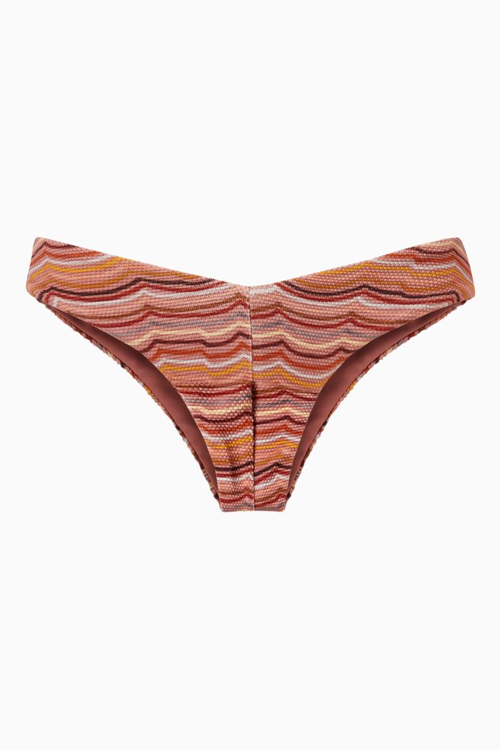 

Chad Bikini Bottoms in Textured Lycra, Multicolour