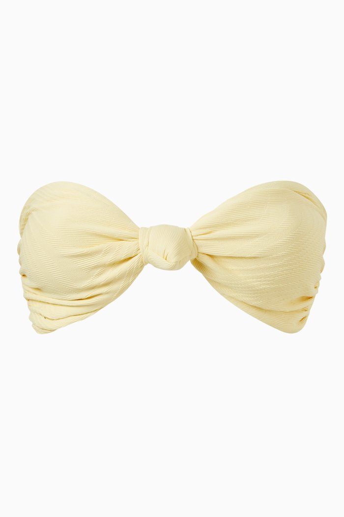 

Hunter Bikini Top in Textured Lycra, Neutral
