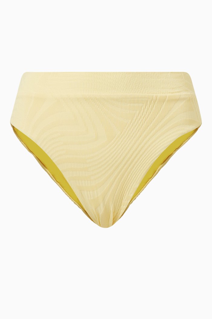 

Hubert Bikini Bottom in Textured Lycra, Neutral