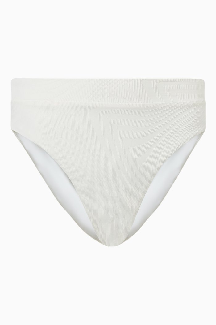 

Hubert Bikini Bottom in Textured Lycra, Neutral