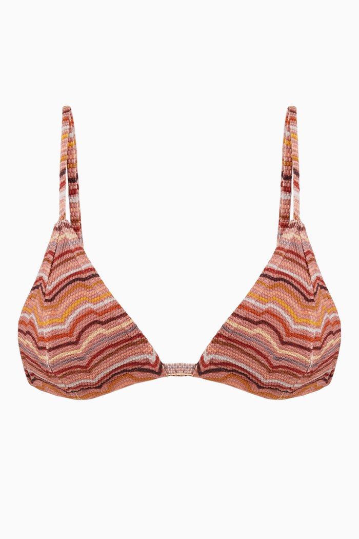 

Julian Bikini Top in Textured Lycra, Multicolour