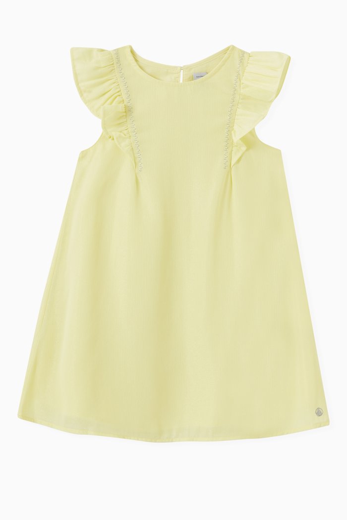 Formal Dress in Crepe, Yellow