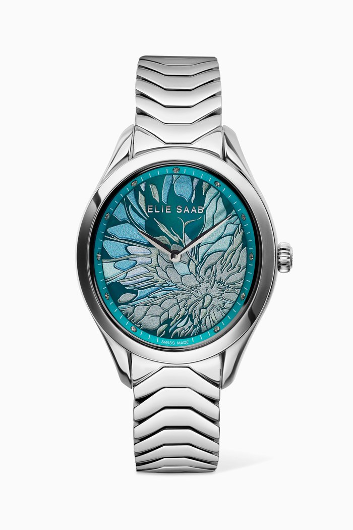 

Mystère D'Elie Diamond Quartz Watch, 32mm, Silver