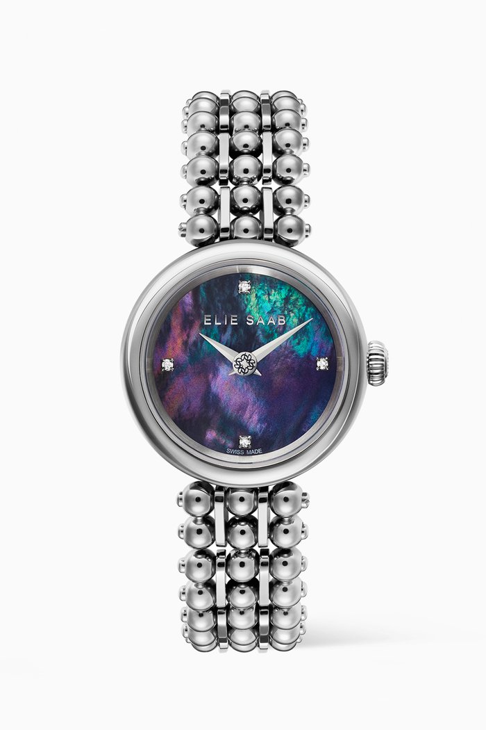 

Idylle Perle Watch with Diamonds, 31mm, Silver