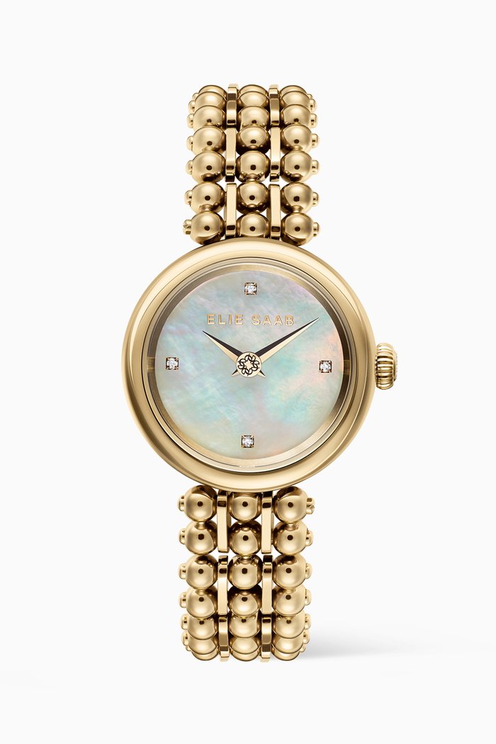 

Idylle Perle Watch with Diamonds, 31mm, Gold