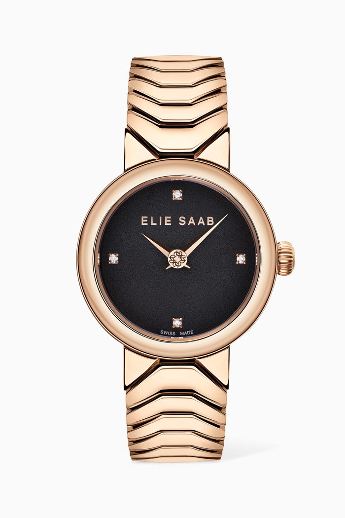 Idylle Diamond Quartz Watch, 31mm, Rose gold