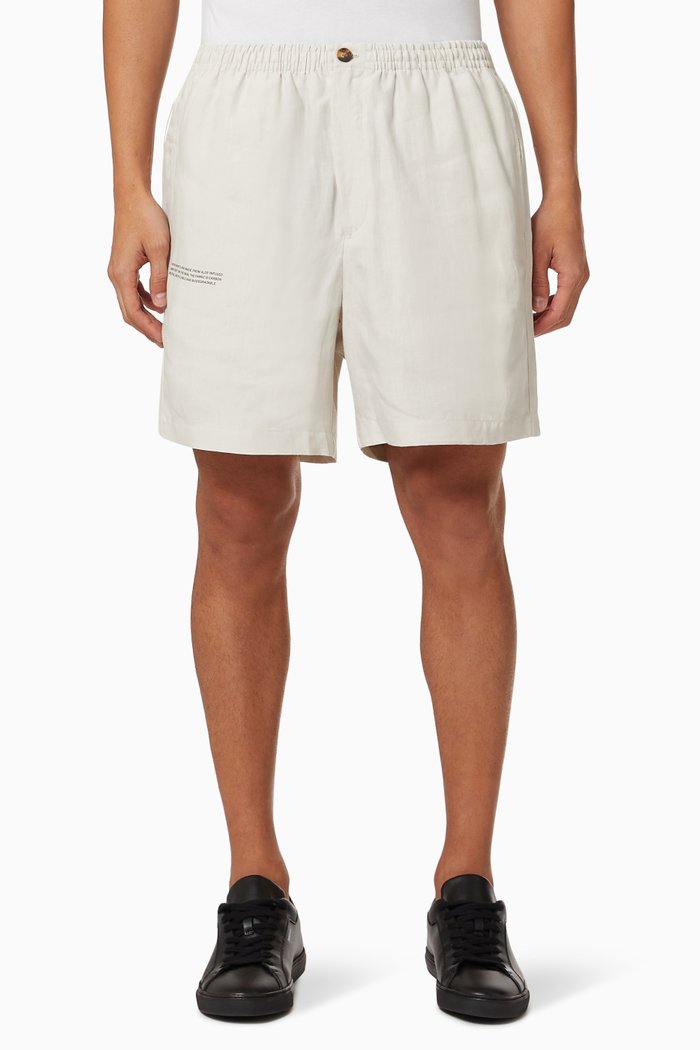 

Lightweight Aloe Linen Shorts, Grey